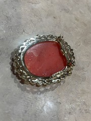 Gerry’s Signed Gold Tone Vintage Cameo Pendant Brooch Pin