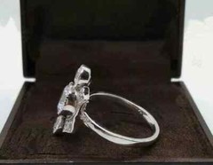 Art Deco Style Round Lab Created Diamond Three-Stone 14K White Gold FN Gift Ring
