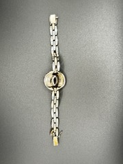 VTG Antique Art Deco Sterling Silver Rhinestone Cage Bracelet – Made in Germany.