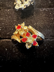 7 Gold/Silver tone some 18kt HGE,All missing stones, for repairs, all wearable