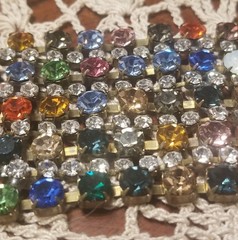 BIJOUXMG, Vintage Rhinestone Bracelet, 1950s