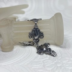 Antique Bracelet Peruzzi Renaissance Revival 800 Silver Gothic masterpiece Italy