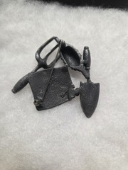 Vtg AJC pewter faux pearls Gardening Supply Seeds Pin