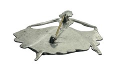 Vintage Pot Metal Figural Ballerina Signed Numbered Figural Brooch C Clasp