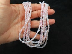Vintage 1960’s Six Strand Opalescent Glass Bead Necklace