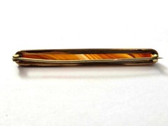 Victorian Agate Bar Pin, 1800’s Vintage Jewelry