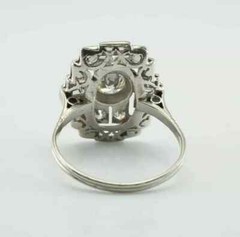 Art Deco Style 2.60Ct Round Lab Created Diamond 14K White Gold FN Wedding Ring