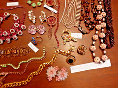Vtg Costume Jewelry lot W/Gold,Silver , Weiss,krementz,Haskell,Hobe &Rhinestones
