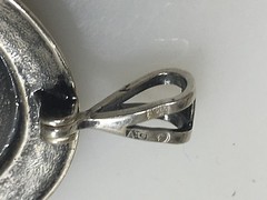ART NOUVEAU STYLE STERLING SILVER VICTORIAN BEAUTY BROOCH/PIN
