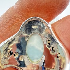JTV Larimar Ring Sterling Silver Blue Caviar 925 Pectolite Size 10 BBJ Box