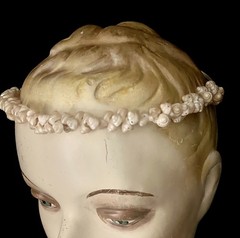 Vintage Iridescent Aboriginal Trochus Shell Necklace, Headpiece or Bracelet
