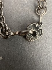 🐘Juliana D&E Lucky Elephant Puppet Necklace – Vtg Silver Filigree Book Piece