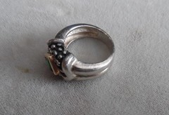 14KT & STERLING DESIGNER RING SIZE 7