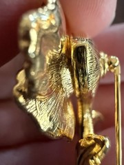 Joan Rivers Brooch Lot Garden Party Enamel Interchangeable Flower Bird Gold Tone