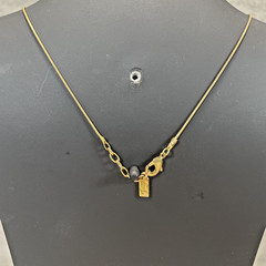 Foxy Made in Canada Gold Tone Multi Color Enamel & Fringe Pendant & Earrings Set