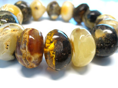 Genuine Huge Massive Amber Baltic Amber Bracelet 57 grams 8-8.5 in !!!