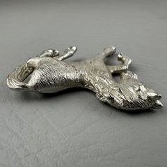 Vintage Horse Brooch Silver Tone Prancing Stallion Equestrian Western Figural