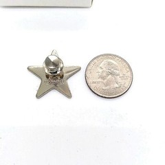 RARE COACH Sky Blue Star Lapel Pin Brooch Purse Charm-Vintage-New in box!