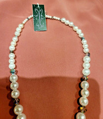 Anthropologie Necklace Dragon Fly Pendant Abalone Shell Pearl Fairycore Pixie