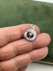 Vintage NASSAU Bahamas Palm Tree Sterling Silver Souvenir Charm