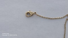 ​Vintage 2000s Gold Plated Triple Heart Necklace Rhinestone Dainty Y2K Jewelry