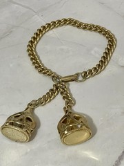 Vintage 50s/60s NAPIER Double Pocket Watch FOB CHARM Style Bracelet