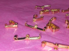 72 Goldtone Bracelet Fold Over Clasps – NOS