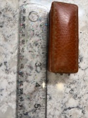 Rare Antique Leather Stick Pin Presentation Box Jewelry Case Germany