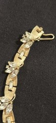 Trifari Rhinestone Necklace Goldtone