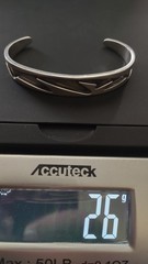 GORGEOUS VINTAGE MODERNIST HEAVY 26g STERLING BRACELET RONALD H PEARSON