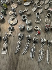 Huge Vintage/Modern Charms 110 Piece Lot Variety Sizes/Styles Unsigned