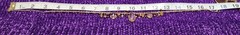 Vtg Cookie Lee faceted Purples/Yellows Lucite Charm Necklace on pale Gold chain
