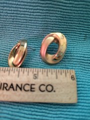 Vintage Goldtone Made In Thailand Pierced Earrings