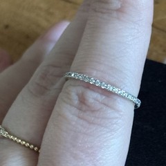 Micro Pave CZ Eternity Band Ring Size 7