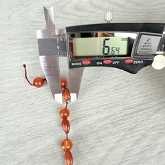 Vintage Possibly Antique Hand Knotted Carnelian Beaded Necklace Needs a Clasp