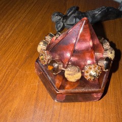 Vintage Amber Mariana Crystal Bracelet With Animal Prints