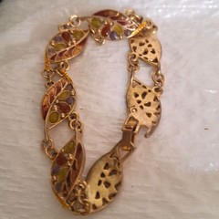 A Vintage Lauren Conrad Women’s Bracelet Leaves Rhinestones Granny Core