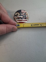 USA 250 Gold Toned Brooch Pin