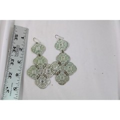 Bohemian Pierced Earrings Drop Dangle Chandelier Vintage 89694