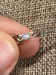 VINTAGE 925 STERLING SILVER GOOD LUCK CLOVER PENDANT ON 18” CHAIN Necklace