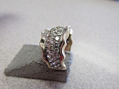 1.50 ctw Diamond Pave Ring in 14k Gold size 6.25 SI1-2 G Diamonds Make Offer