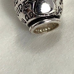 Two 925 Sterling Charm Beads 3-D Angel plus Guardian Angel to Protect and Guide
