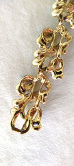 Rare Signed BSK Vintage Gorgeous Enameled AB Rhinestone flower 5 link Bracelet