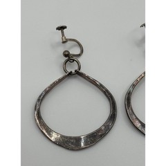 Vintage Anna Greta Eker 925S Sterling Silver Norway Modernist Dangle Earrings