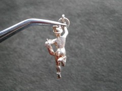 Mercury Hermes Winged Heels Vintage Sterling Silver Bracelet Charm Pendant 2.5g