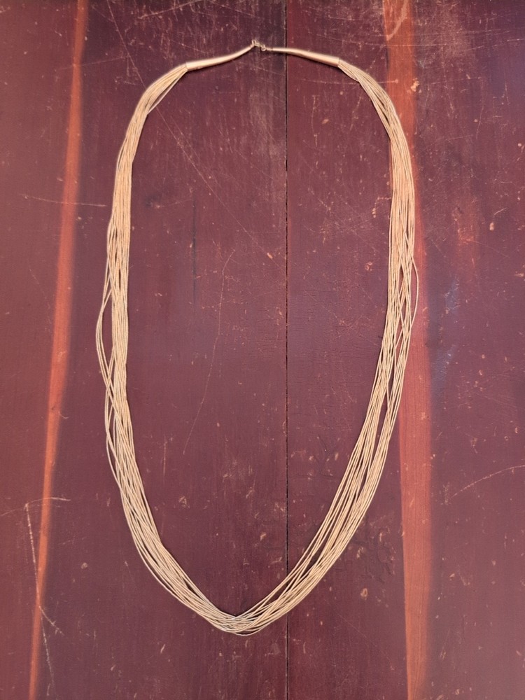 Vintage Navajo Liquid 1/20 12K GF 20 Strands Chain Necklace 30 In Long