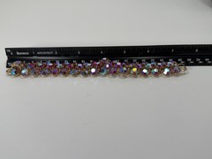 Vintage Signed Weiss AB Rhinestone Bracelet 7.5”