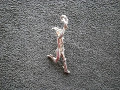 Mercury Hermes Winged Heels Vintage Sterling Silver Bracelet Charm Pendant 2.5g