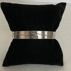 VTG Stuart Nye Sterling Silver 925 Copper Embossed Cuff Bracelet 6.75″