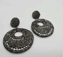 Kenneth Lane Seed Bead Earrings Dangle Pierced Beaded Chandelier Boho 3.5 in